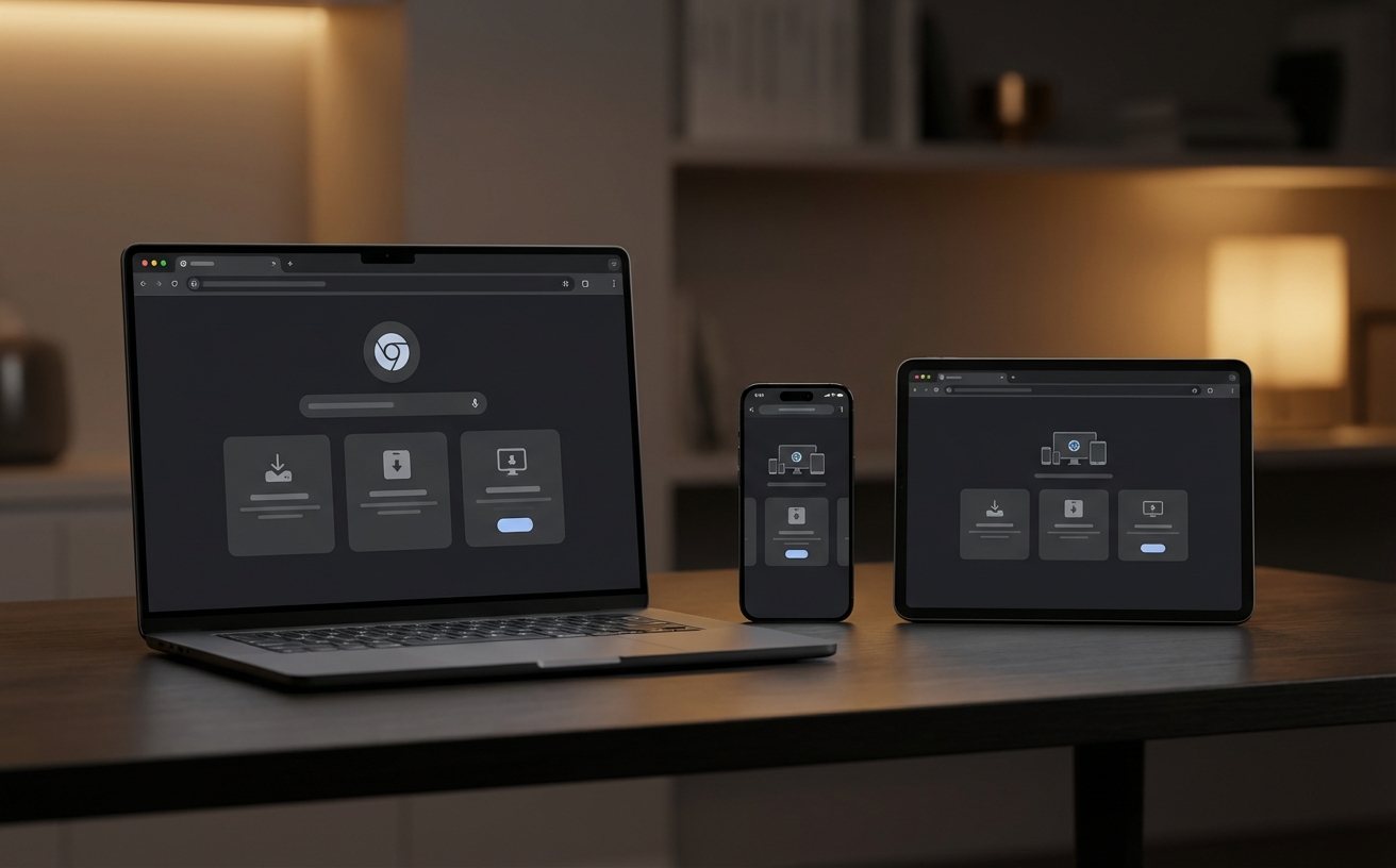 Chrome 桌面版安装与下载界面引导