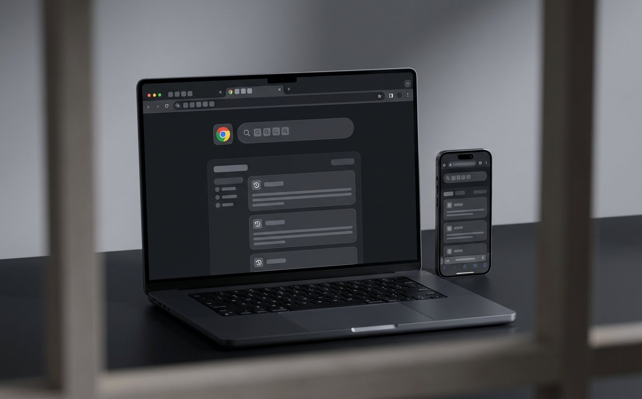 Chrome 浏览器标签页智能导航界面